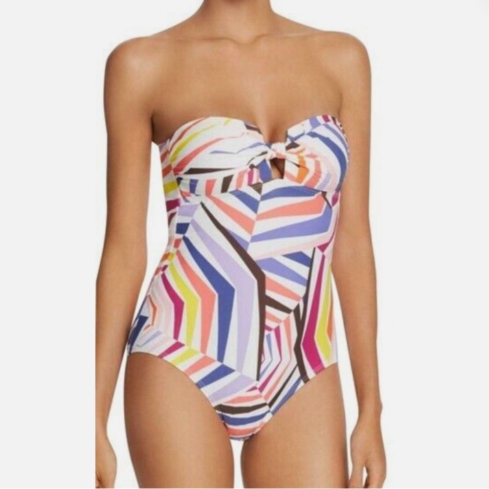 kate spade Geobrella One Piece Swimsuit with Sweetheart Neckline